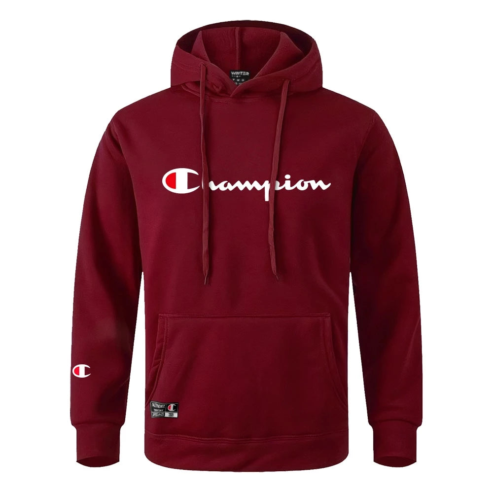 Blusa De Frio Moletom Canguru Champion Blusão Winter capuz e Bolso