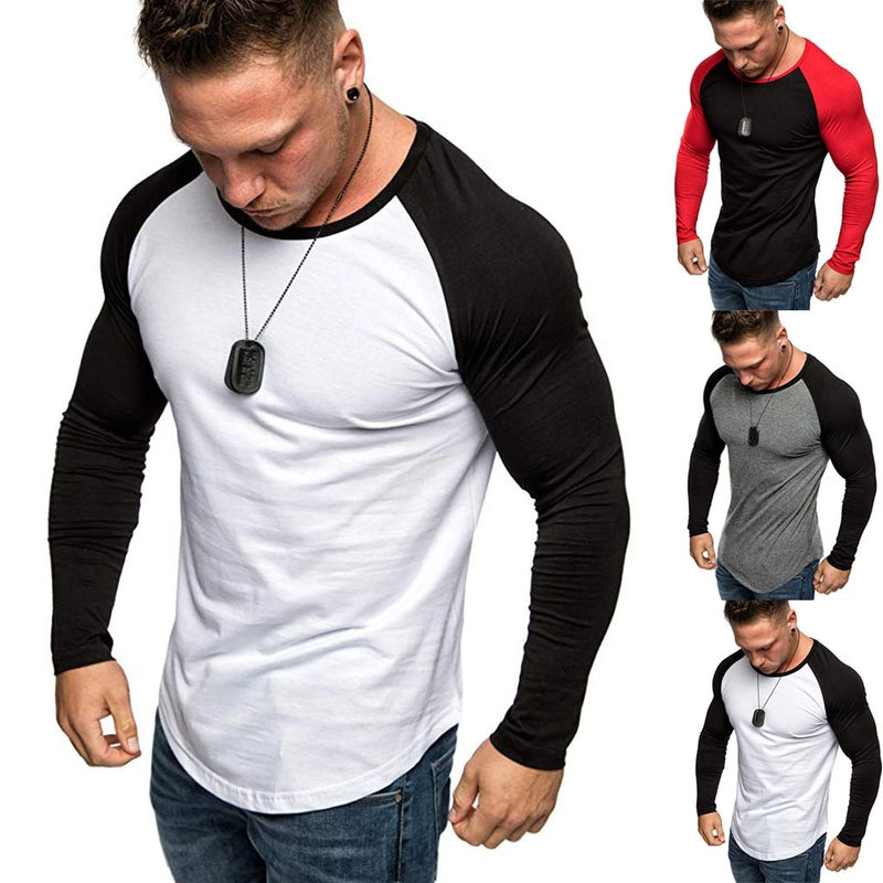 Men's Raglan Long Sleeve Blouse