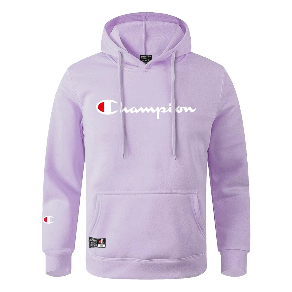 Blusa De Frio Moletom Canguru Champion Blusão Winter capuz e Bolso