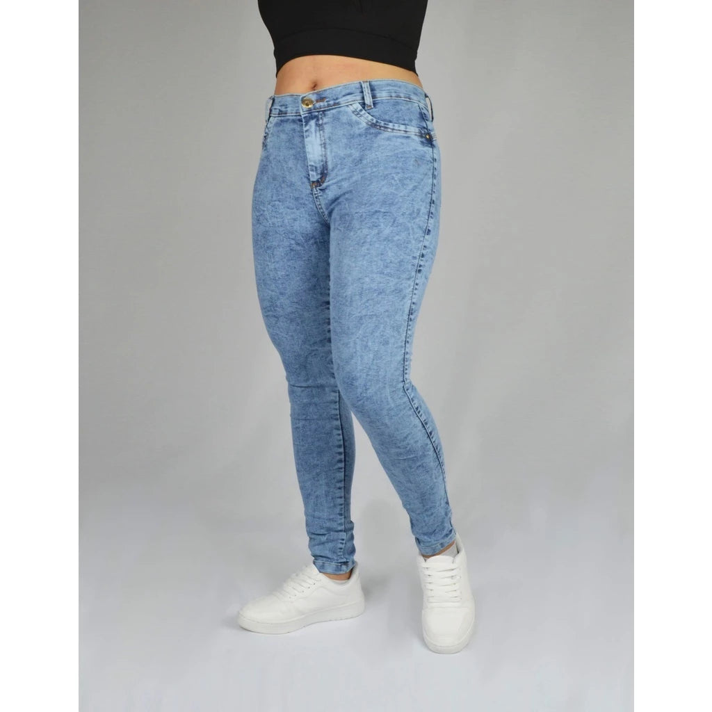 Women's Skinny Jeans With Lycra High Waist Lifts Butt Moda Gringa Blogger Premium Line With Spandex 36 38 40 42 44 46