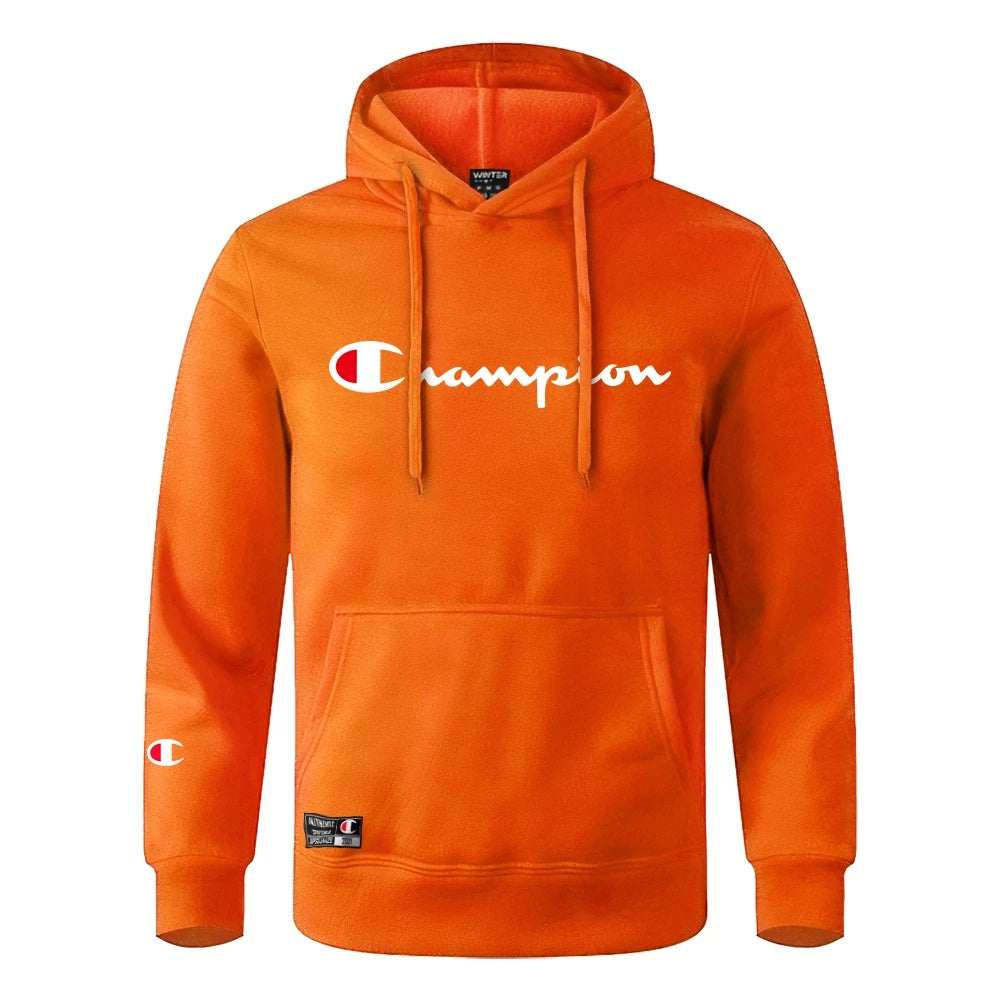 Blusa De Frio Moletom Canguru Champion Blusão Winter capuz e Bolso