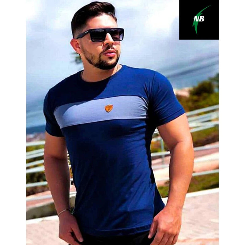 Men's T-Shirt in 30-thread cotton combed with elastane in different colors Factory Price