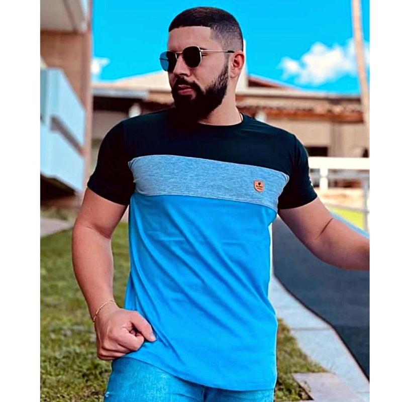 Men's T-Shirt in 30-thread cotton combed with elastane in different colors Factory Price