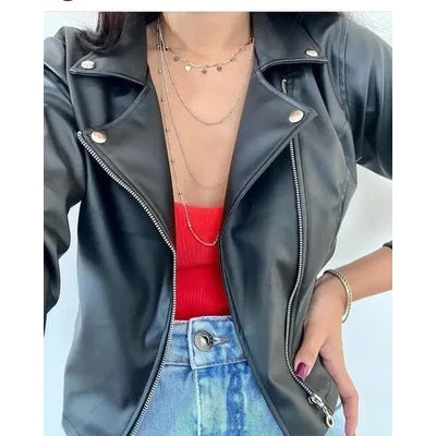 Women's Leather Jacket Stylish Jacket