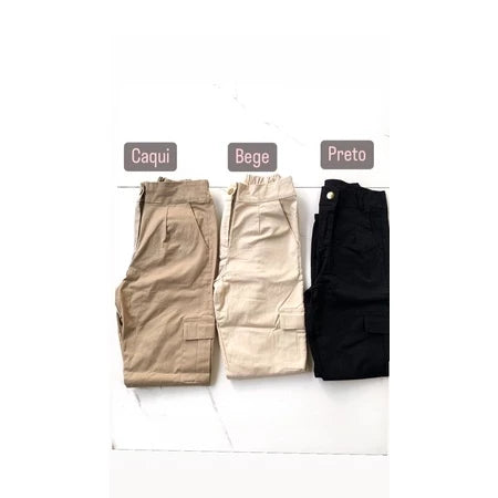 Jogger cargo pants Skater twill with pocket Women