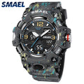 SMAEL Original Men's Watch Fashion Waterproof Military Watches Digital Casual Camouflage 8008M