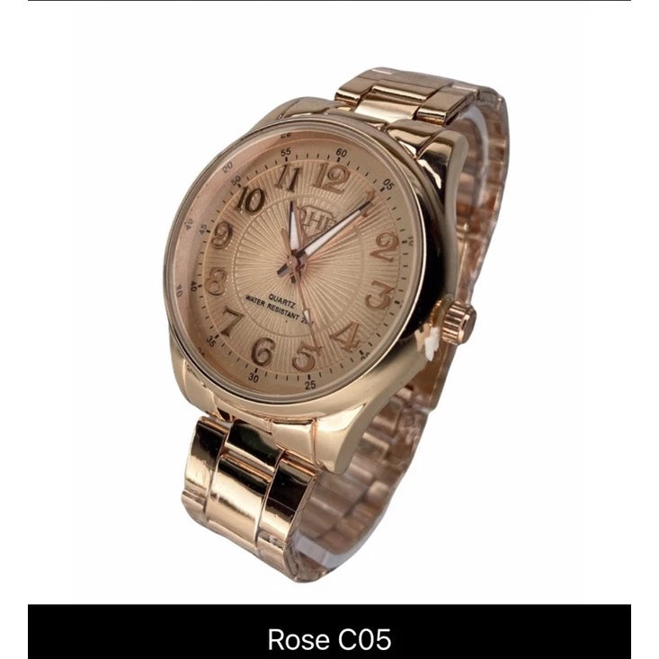 Original DHP rose gold waterproof women's watch