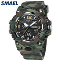 SMAEL Original Men's Watch Fashion Waterproof Military Watches Digital Casual Camouflage 8008M