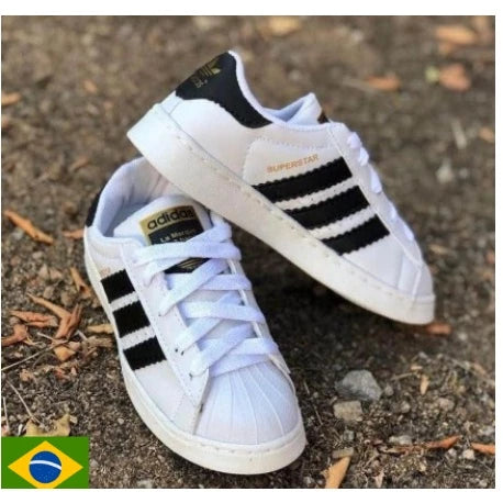 Tenis infantil super star, masculino e feminino, branco rosa e bco?preto=MEGA PROMOÇAO