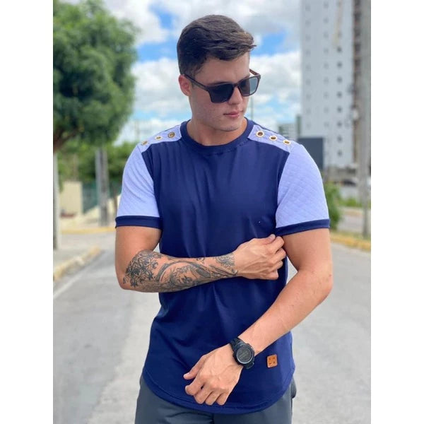 Camisa masculina Longline, camisa oversized masculino