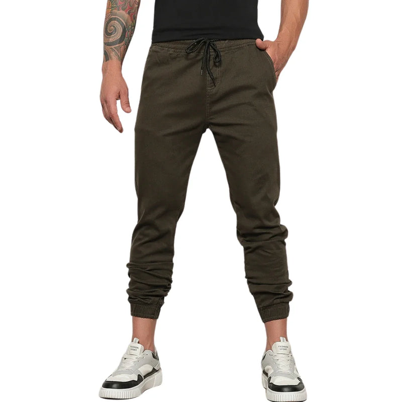 Calça Casual de Sarja Jogger