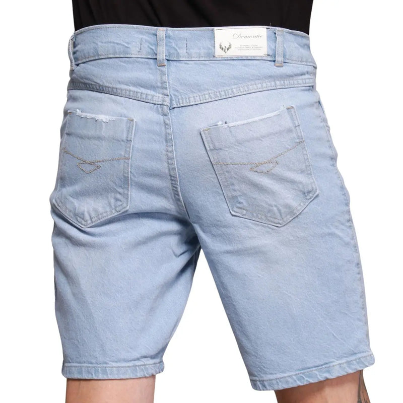 Kit 02 Bermuda Jeans Masculina Algodão