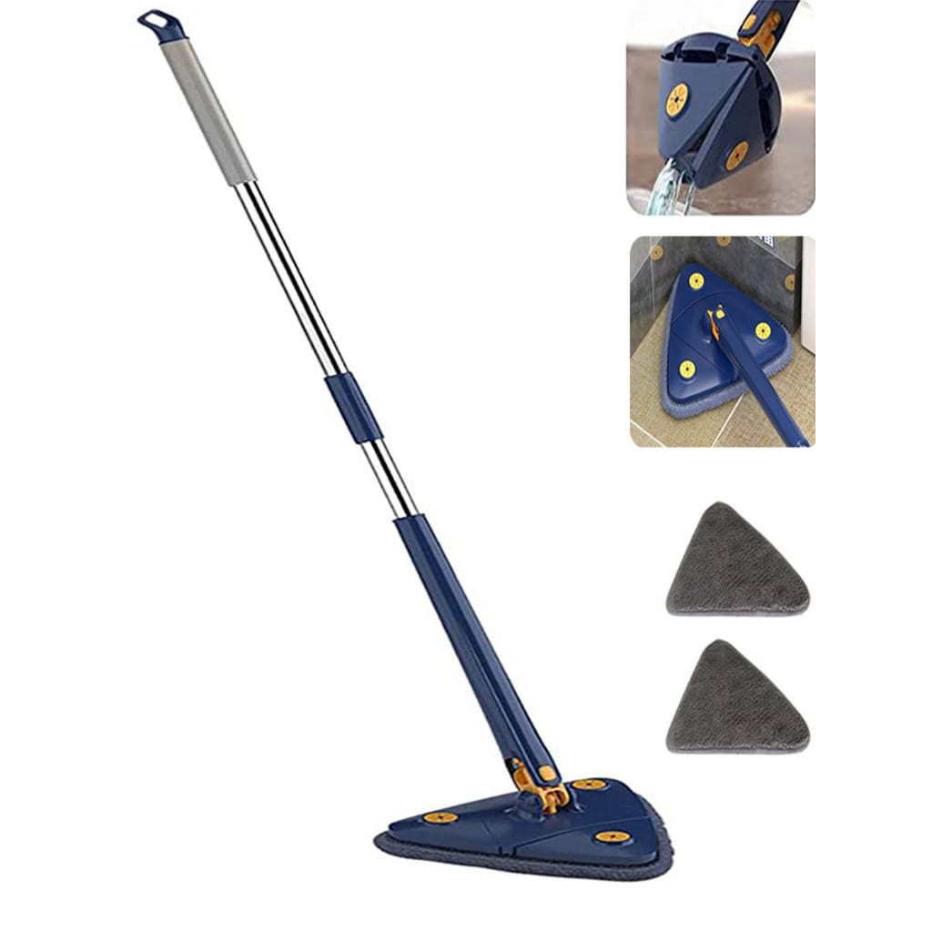 Triangle Mop Cleaning Mop Adjustable Swivel 360° Retractable Professional