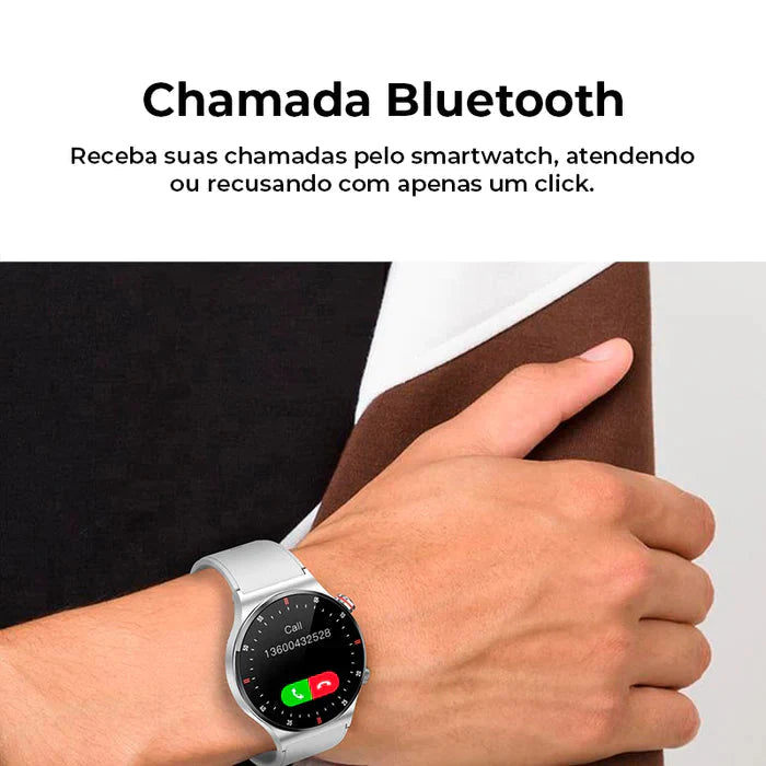 Smartwatch EstiloTech - Design Elegante e Chamadas Bluetooth