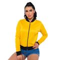 Jaquetinha Bomber Feminina Com Ziper moda inverno