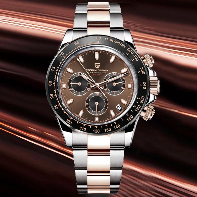 Relógio Masculino Pagani Chronograph - Chocolate