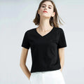 Camiseta Algodão Decote V