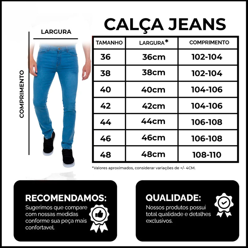 Calça Masculina Cargo Estilo Casual