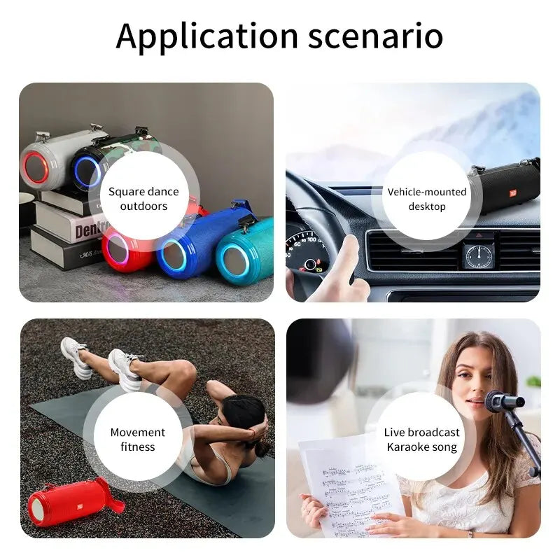 T&G New Mini Wireless Bluetooth Speaker Small Portable Double Speaker Card Household Outdoor Loud Subwoofer Support FM Radio TF