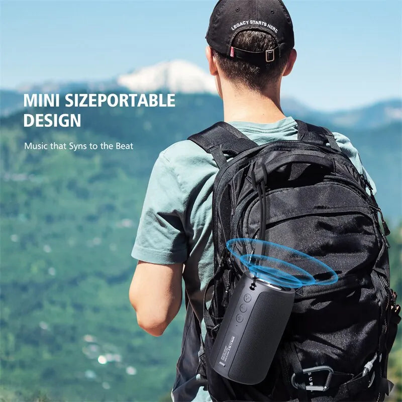 ZEALOT S32 Portable Wireless Speaker Subwoofer Stereo Waterproof Powerful Column Outdoor Speakers Boom Box TF Card & AUX Audio