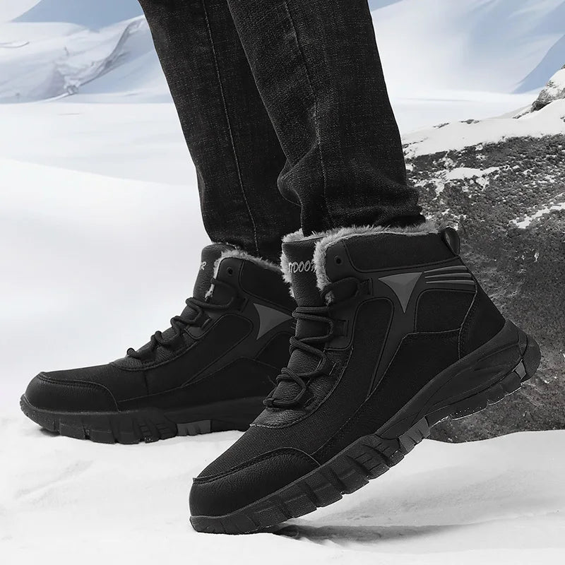 Bota de Inverno Acabamento em Couro Overcoat 2024