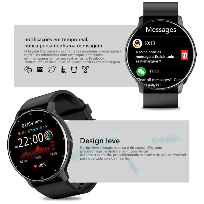 Relógio Inteligente Smart watch  -  IOS e Android.