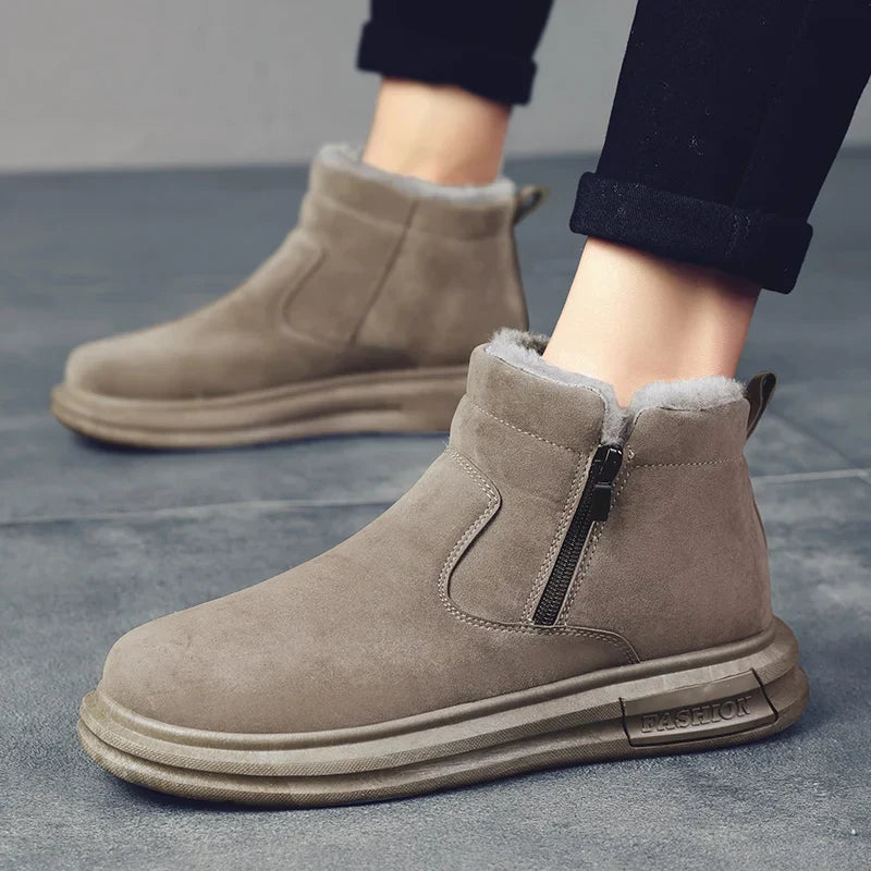 Botinha de Inverno Camurça Forrada Street Casual