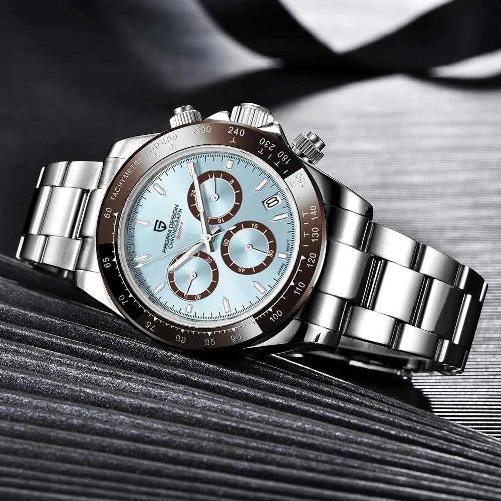 Relógio Masculino Pagani Chronograph - Azul Glacial