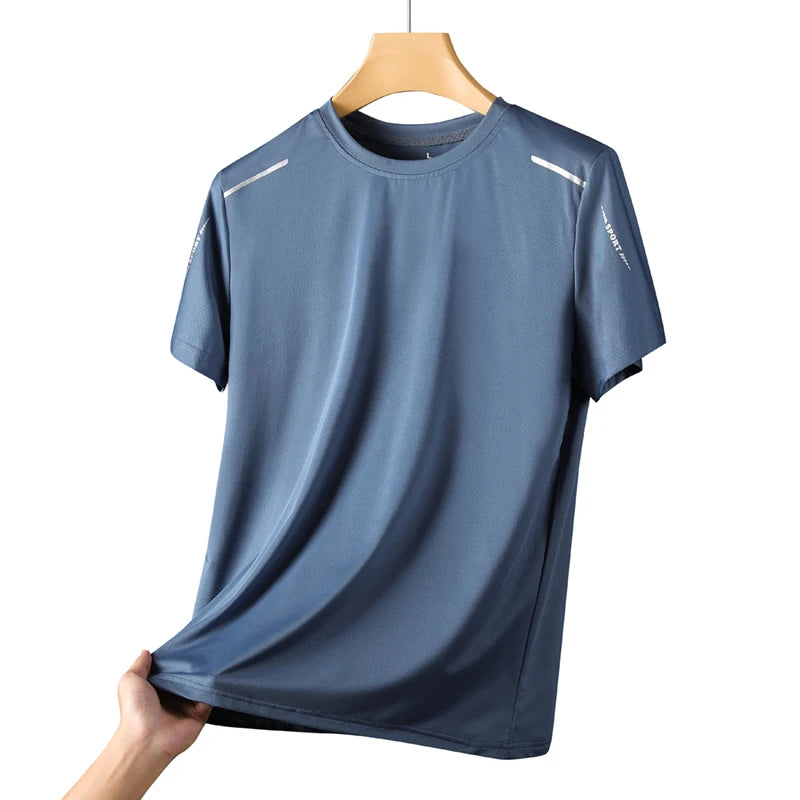 CHRLCK Camisetas Masculinas Esportiva Secagem Rápida, Respiráveis, Com Elasticidade Macia