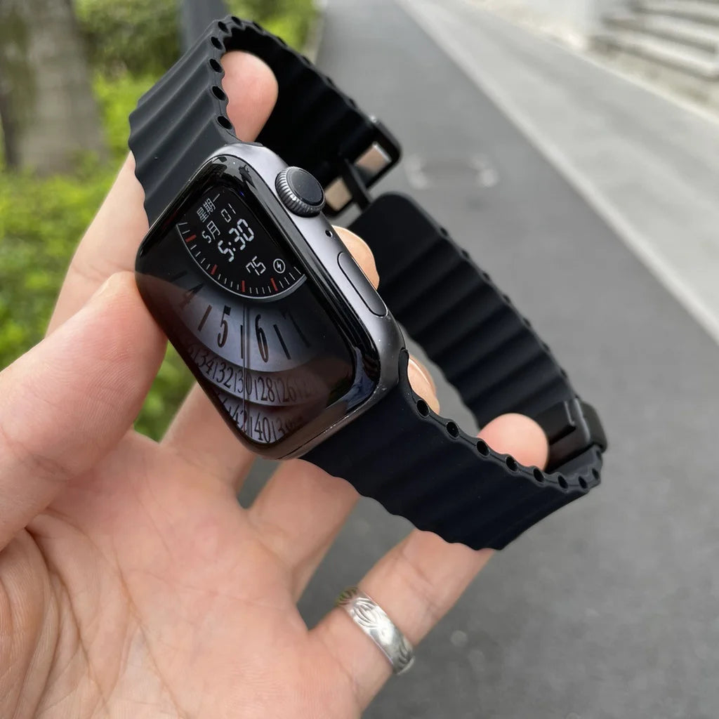 Pulseira de fivela magnética para apple watch band ultra