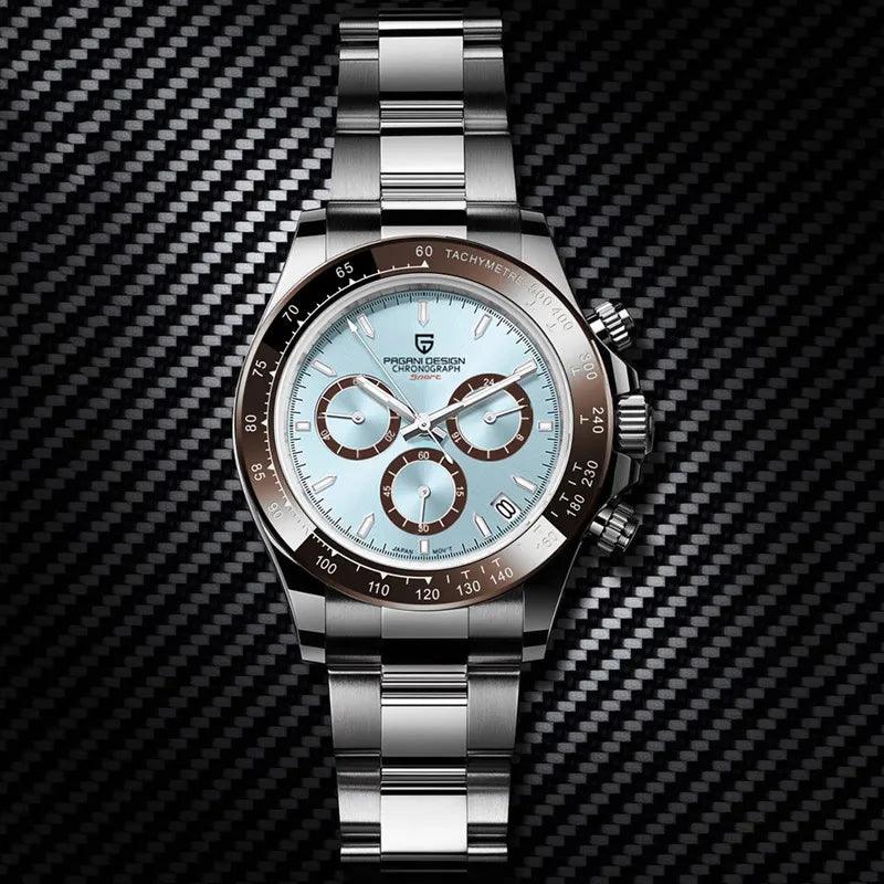 Relógio Masculino Pagani Chronograph - Azul Glacial