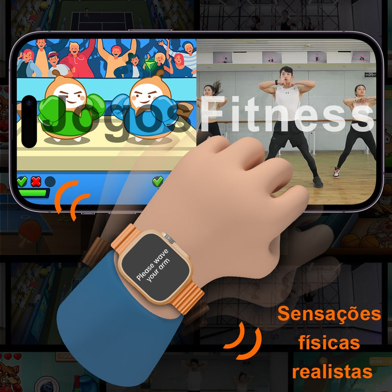 Relógio Smartwatch 49MM Ultra 9 450mAh NOVO relógio inteligente Chamada Bluetooth Microwear Series 9 NFC GPS