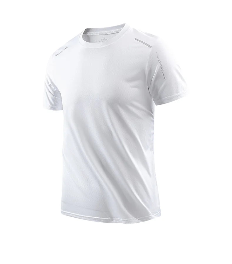 CHRLCK Camisetas Masculinas Esportiva Secagem Rápida, Respiráveis, Com Elasticidade Macia