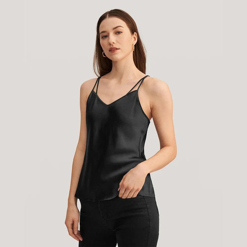 Blusa de Seda de Alça