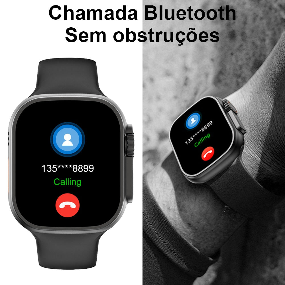 Relógio Smartwatch 49MM Ultra 9 450mAh NOVO relógio inteligente Chamada Bluetooth Microwear Series 9 NFC GPS