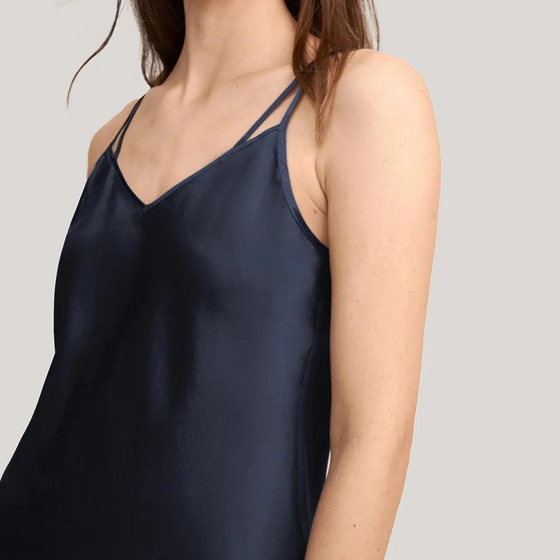 Blusa de Seda de Alça