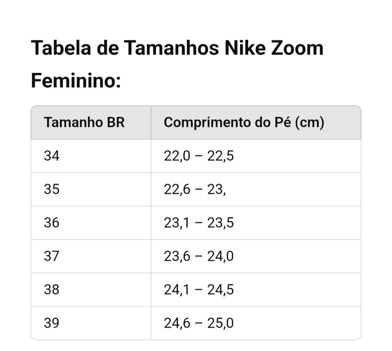 Tênis Nike Zoom Feminino – Estilo, Conforto e Performance