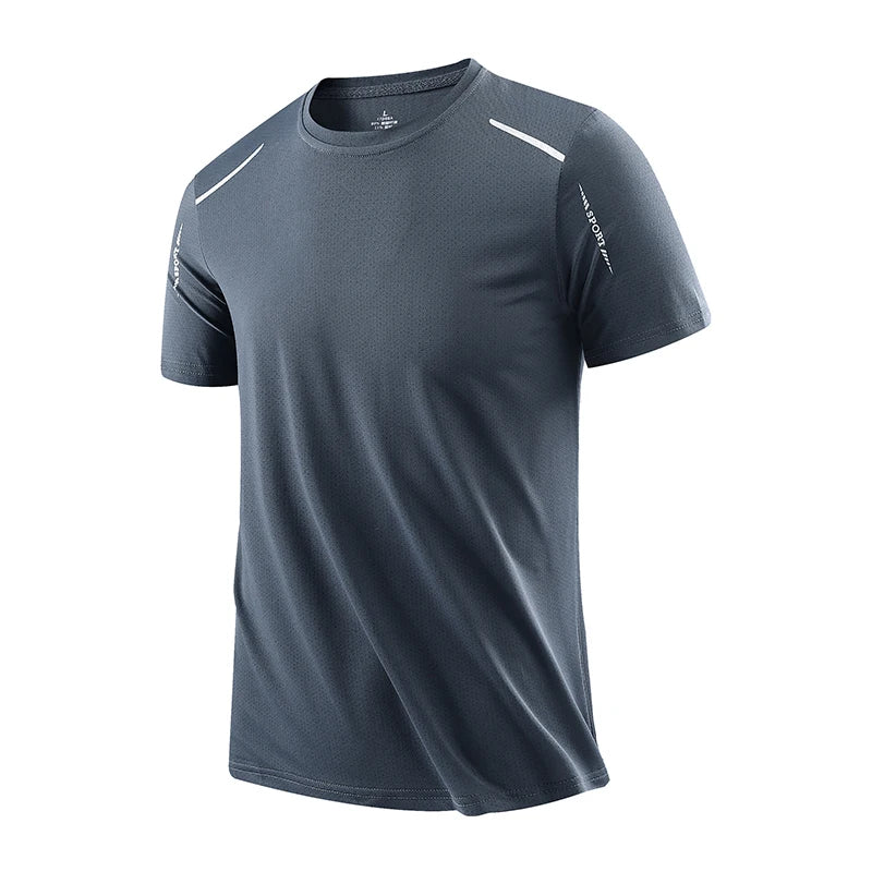 CHRLCK Camisetas Masculinas Esportiva Secagem Rápida, Respiráveis, Com Elasticidade Macia