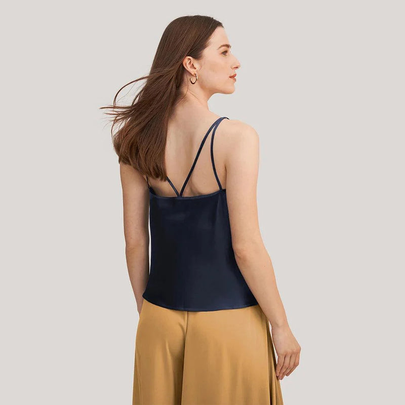 Blusa de Seda de Alça