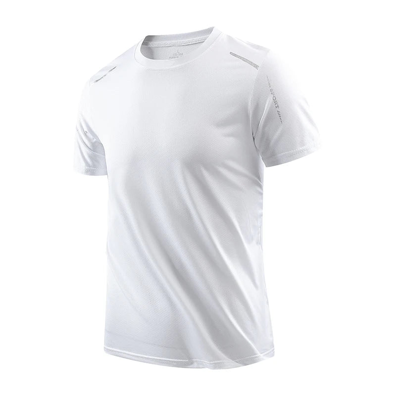 CHRLCK Camisetas Masculinas Esportiva Secagem Rápida, Respiráveis, Com Elasticidade Macia