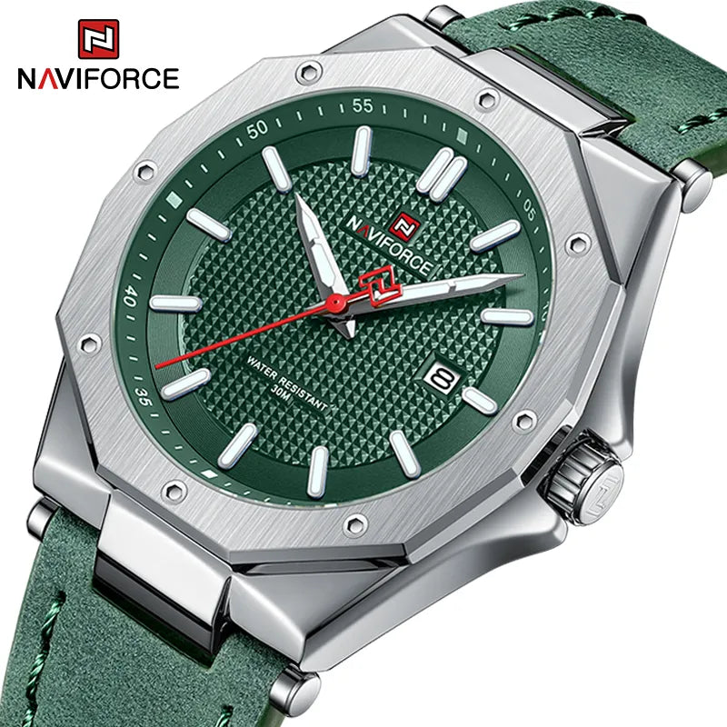 Relógio masculino naviforce 9200 quartzo esportivo