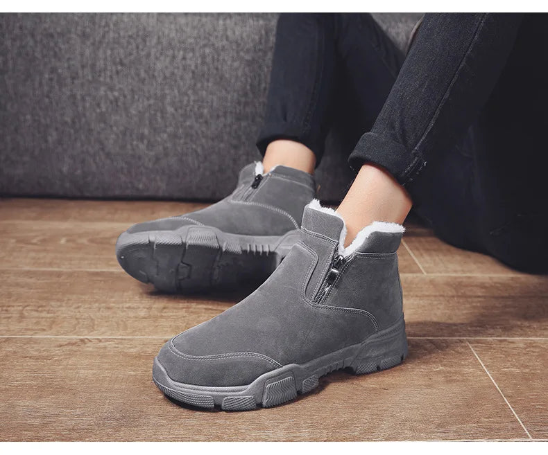 Botinha de Couro Inverno Cold Casual