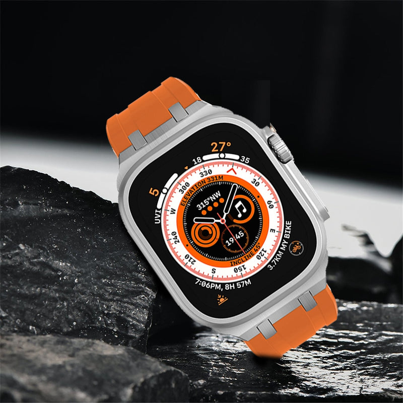 Soft Rubber Strap for Apple Watch Ultra, Sports Modification Kit