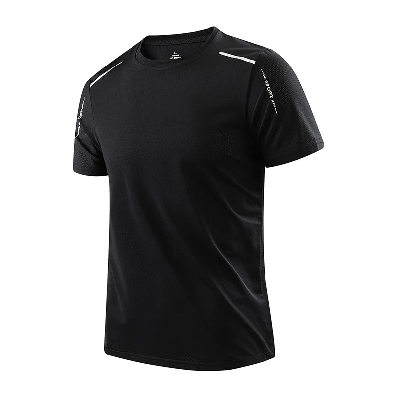 CHRLCK Camisetas Masculinas Esportiva Secagem Rápida, Respiráveis, Com Elasticidade Macia