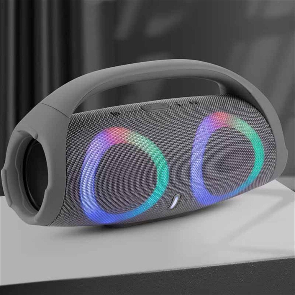 Waterproof Portable Bluetooth Speaker, High Power, RGB Colorful Light, Wireless Subwoofer