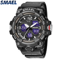 SMAEL Original Men's Watch Fashion Waterproof Military Watches Digital Casual Camouflage 8008M