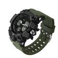 SANDA Brand Men's Watch Sport Waterproof Military Wrist Dual Display Digital Watch for Man