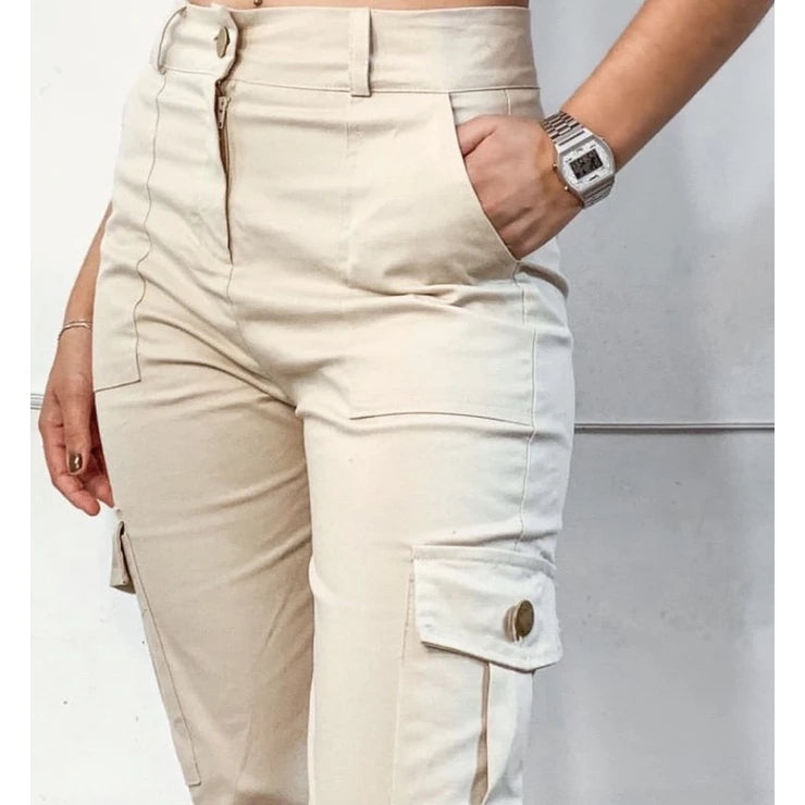 Jogger cargo pants Skater twill with pocket Women