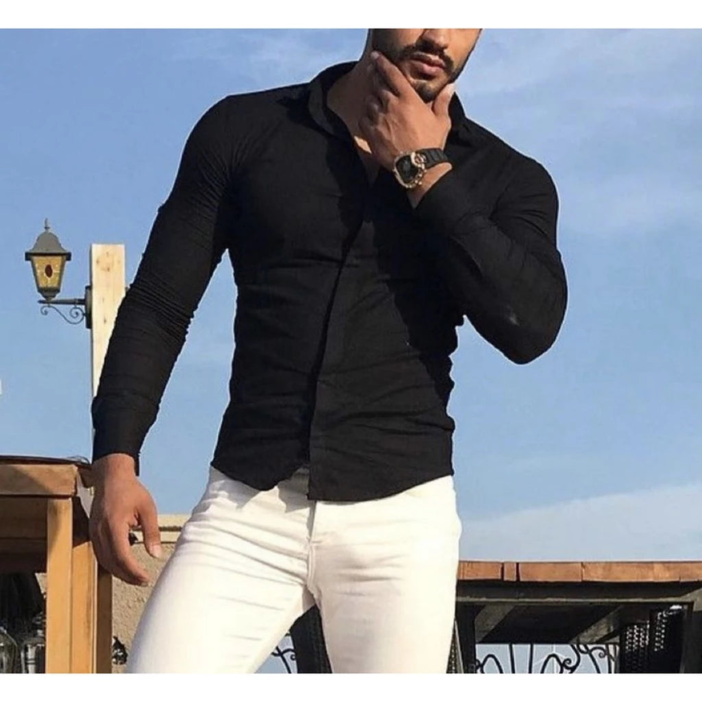 Camisa Masculina Slim Luxo a Pronta Entrega