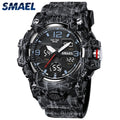 SMAEL Original Men's Watch Fashion Waterproof Military Watches Digital Casual Camouflage 8008M